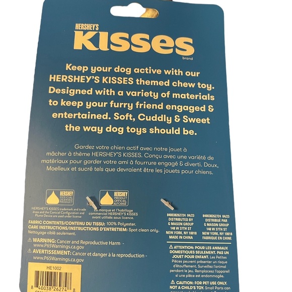 Brand New With Tags Hershey’s Kisses Dog Toy - Picture 3 of 4